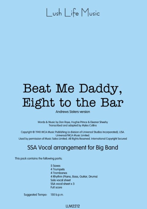 BEAT ME DADDY, EIGHT TO THE BAR (Andrews Sisters)